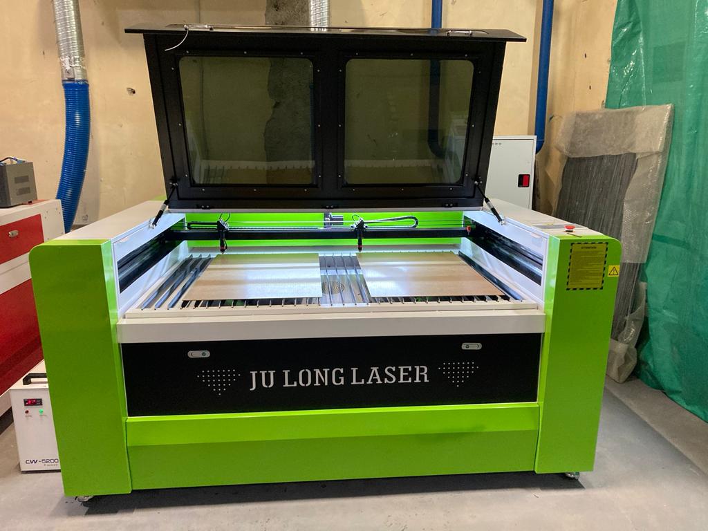 Лазерный станок c ЧПУ 1000х1600мм 100Вт/Ruida/2Head